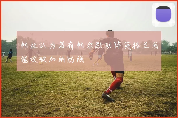 帕杜认为若有帕尔默助阵英格兰或能攻破加纳防线
